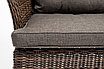 "Алиса" кресло плетеное, цвет коричневый с подушками, фото 8