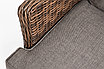 "Алиса" кресло плетеное, цвет коричневый с подушками, фото 9