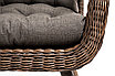 "Толедо" кресло плетеное с подушками, цвет коричневый, фото 5