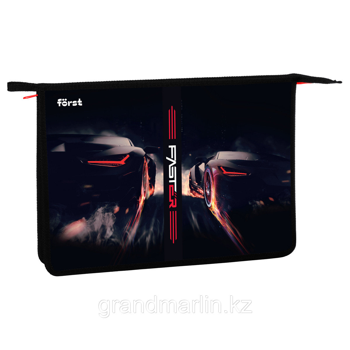 Папка для тетрадей 1 отделение, А4 Först "Faster", 340*245*40мм, пластик, на молнии, фото 1