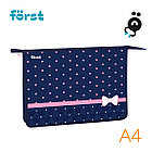 Папка для тетрадей 1 отделение, А4 Först "Sweet hearts", 340*245*40мм, пластик, на молнии, фото 2