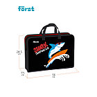 Папка с ручками 1 отделение, А4 Först "Shark club", 340*245*75мм, пластик, на молнии, фото 3