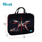 Папка текстильная с ручками 1 отделение, А4 Först "Faster", 350*265*80мм, текстиль, на молнии, фото 3