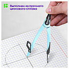 Циркуль Berlingo "Instinct" металлический, 135мм, аквамарин, блистер, фото 7