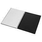 Тетрадь 48л., А5 клетка на гребне BG "Base", пластиковая обложка, черная, фото 4