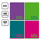 Тетрадь 48л., А5, клетка BG "Monocolor", эконом, фото 2