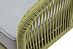 "Канны" кресло плетеное из роупа, каркас алюминий светло-серый (RAL7035) шагрень, роуп салатовый меланж, фото 6
