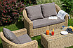 "Кон Панна" лаунж-зона из искусственного ротанга, цвет соломенный, фото 6