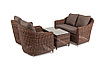 "Кон Панна" лаунж-зона из искусственного ротанга, цвет коричневый, фото 4