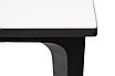 "Малага" обеденный стол из HPL 90х90см, цвет молочный, каркас черный, фото 5