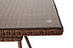 "Латте" плетеный стол из искусственного ротанга 160х90см, цвет коричневый, фото 5