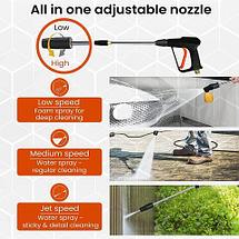 Мойка высокого давления VATER с пеногенератором и шлангом 8 метров (220 бар), фото 5