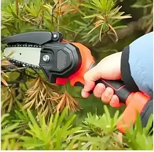 Пила аккумуляторная цепная 4 дюйма с бесщёточным мотором в чемодане (2 аккумулятора), фото 4