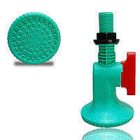 Лейка для садового душа 15 см бирюзовая