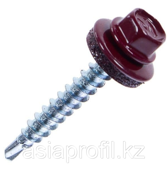 Саморез 4,8х35 металл-дерево (RAL 3005 Винно-красный глянец)