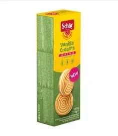 Печенье с ванильным кремом без глютена и сахара Vanilla Creams  т.м. Schar 115 грамм