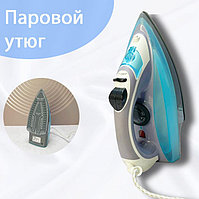 Утюг для дома V-218 проводной серо синий