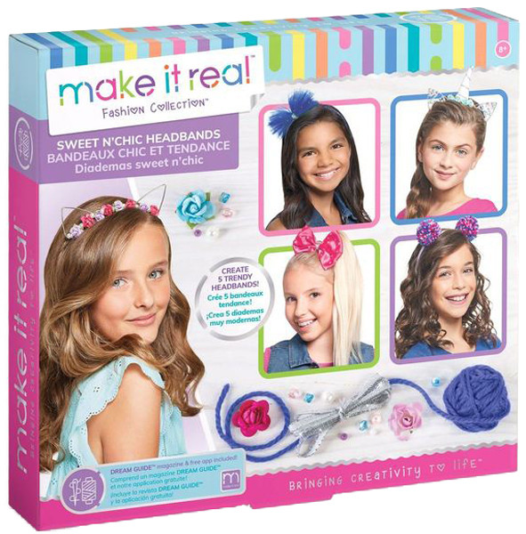 Make it Real Набор для создания эксклюзивных обручей для волос Сладкие мечты