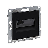 Информационная розетка одинарная Suno RJ45 Кат.5e UTP Антрацит