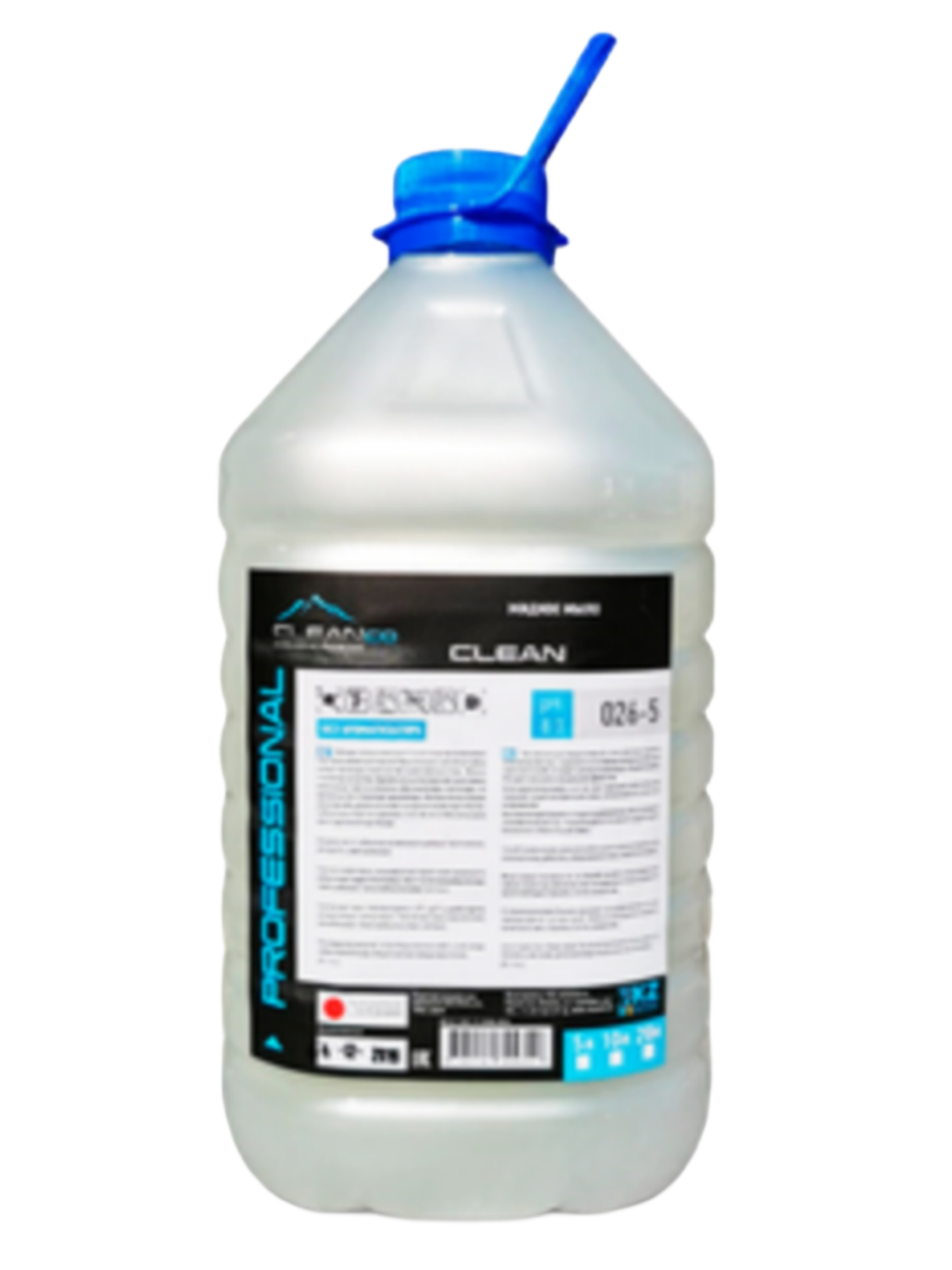 Жидкое крем-мыло CleanCo БЕЗ АРОМАТИЗАТОРА Clean Soap ECONOM, 5 литров