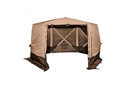 Шатер СЛЕДОПЫТ PF-TOR-K11 быстросборный 6 стен/3.35х3.85 м/h-2.25 м/S по полу 9.3 кв.м/цвет SANDSTORM