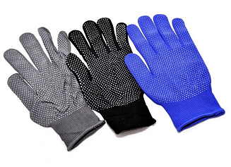 ПЕРЧАТКИ НЕЙЛОНОВЫЕ С ПВХ "МИКРОТОЧКА"