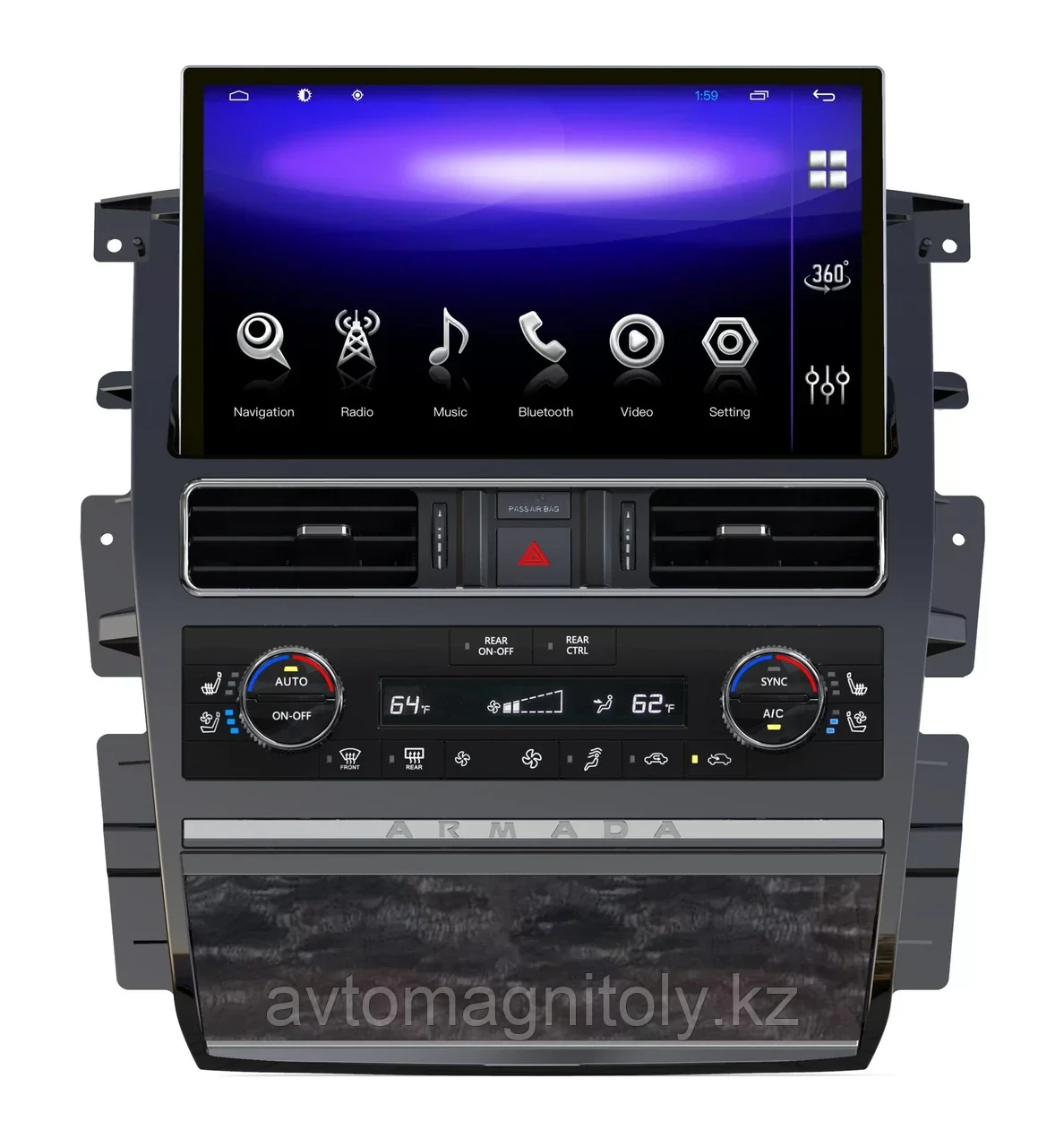Магнитола CarMedia для Nissan Patrol 2010-2020