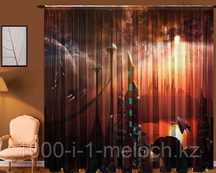 ФотоТюль " Вторжение", пр-во Россия.Алматы