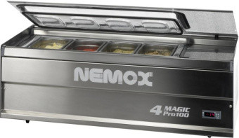 Витрина мороженого вместимостью 4*GN1/4 Nemox 4 MAGIC PRO 100 (0036100250)