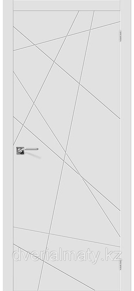 АБСТРАКЦИЯ DVL Луксор ЭМАЛЬ Белая ДГ 2.0. Дверь межкомнатная, фото 1