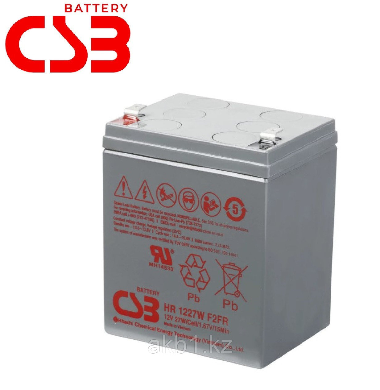 Аккумулятор CSB HR 1227W (12В  6.0Ач), фото 1