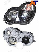 Фара MERCEDES W203 00-04 LH хрусталь, тонировка, неоновое кольцо