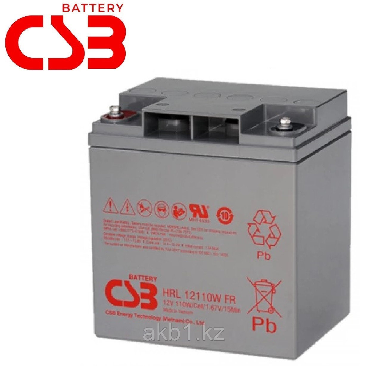Аккумулятор CSB HRL 12110W (12В /30Ач), фото 1