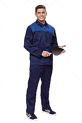 КОСТЮМ ДАМАСК Т.СИНИЙ/ВАСИЛЕК