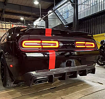 Карбоновый диффузор заднего бампера для Dodge Challenger 2008-2024
