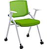 Складной стул (стул-трансформер) на колесах с зеленой спинкой, фото 9