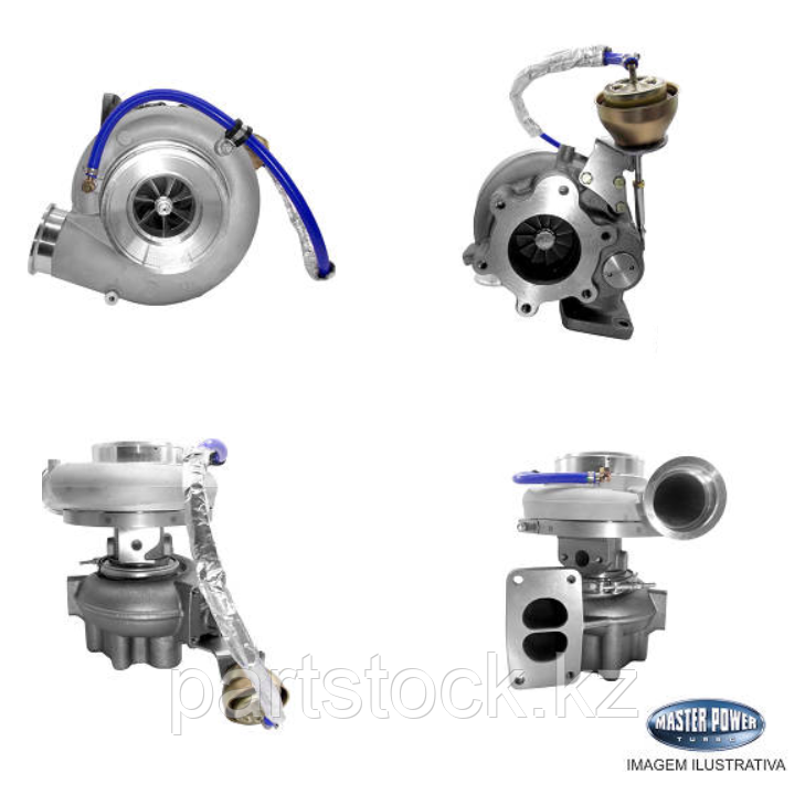 Турбокомпрессор (турбина), с установ. к-том на MERCEDES/ KAMAZ NEO, МАН, MASTER POWER 805885, фото 1