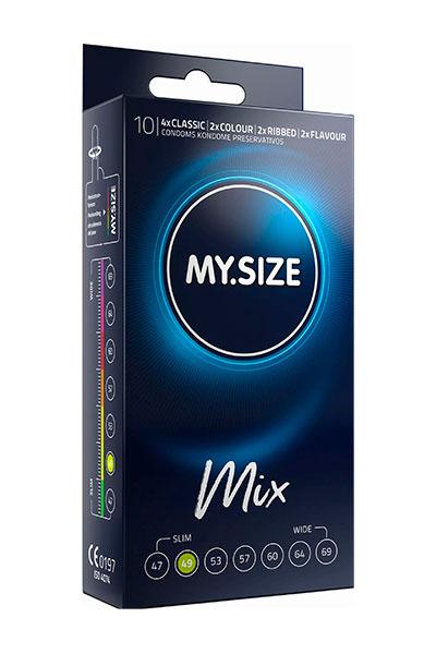 Презервативы "MY.SIZE MIX" №10 размер 49 (ширина 49mm) - МИКС, фото 1