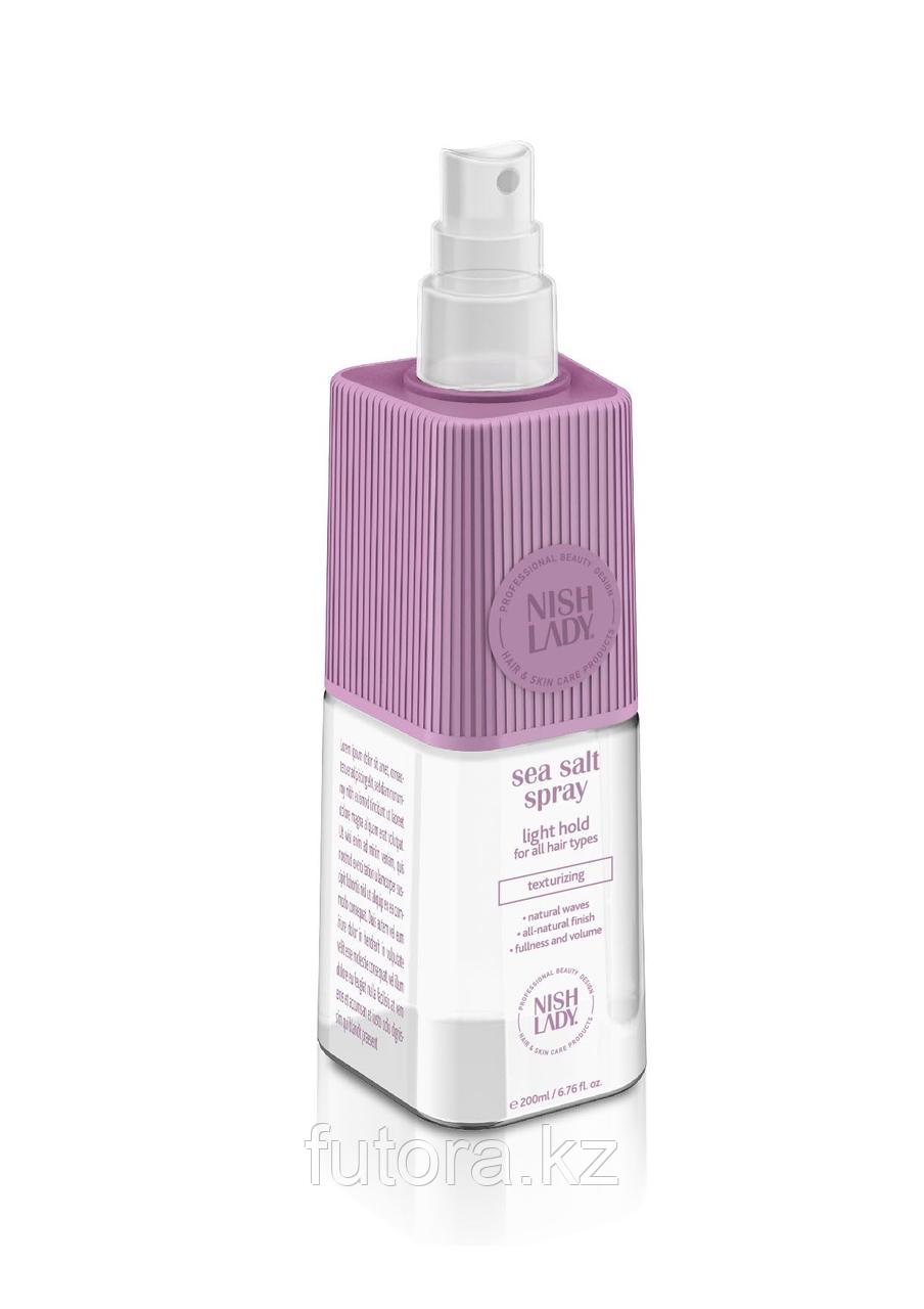 Спрей для волос с морской солью "NISHLADY Texturizing Sea Salt Spray" лёгкой фиксации, фото 1