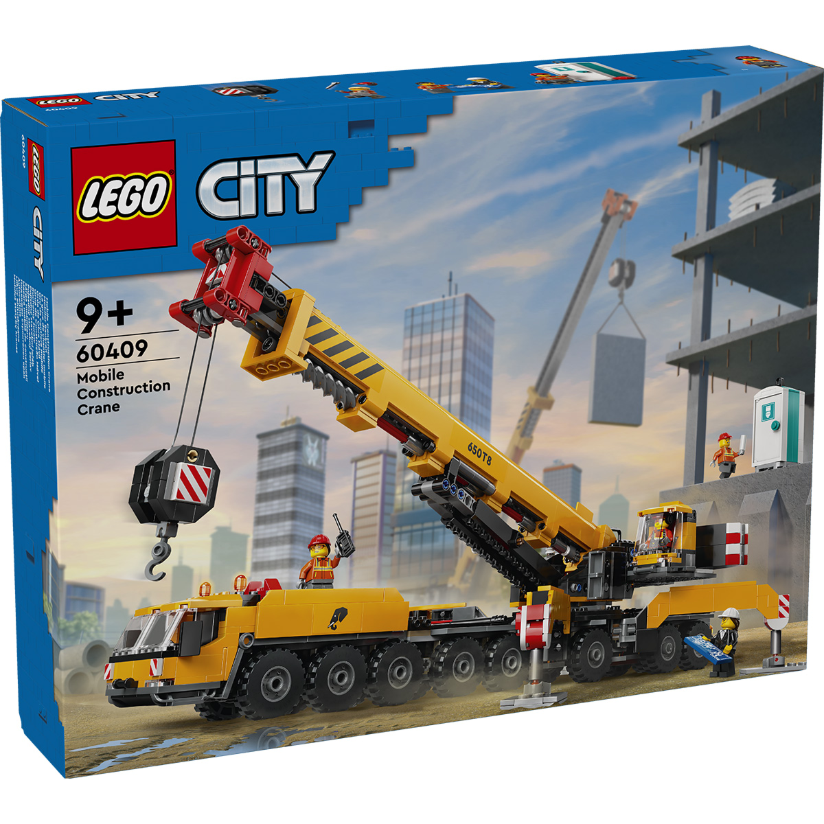 Lego Город Желтый мобильный строительный кран