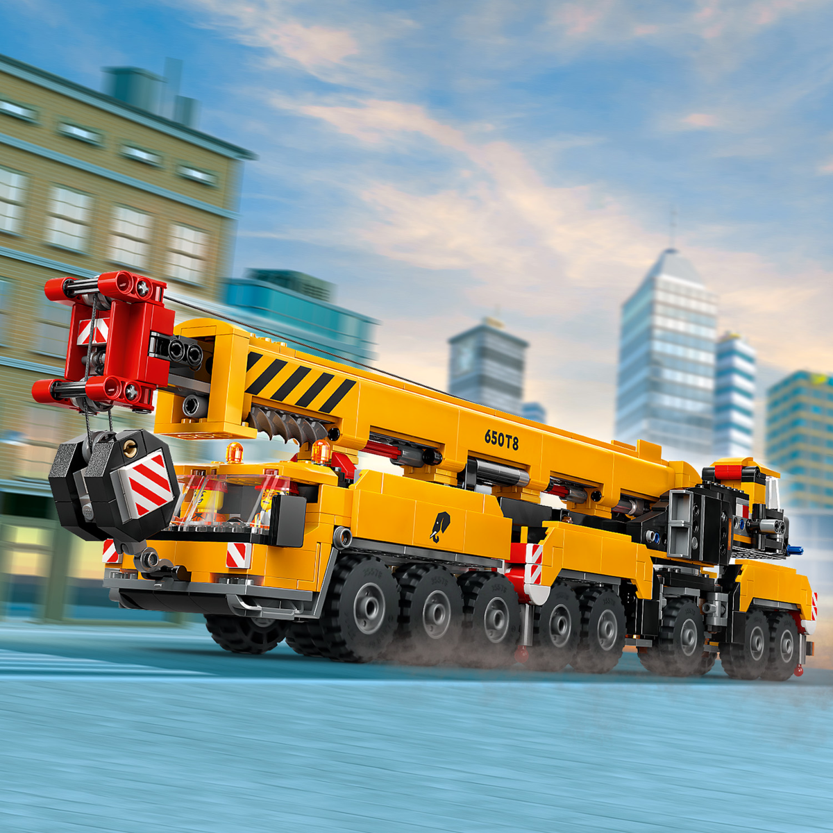 Lego Город Желтый мобильный строительный кран