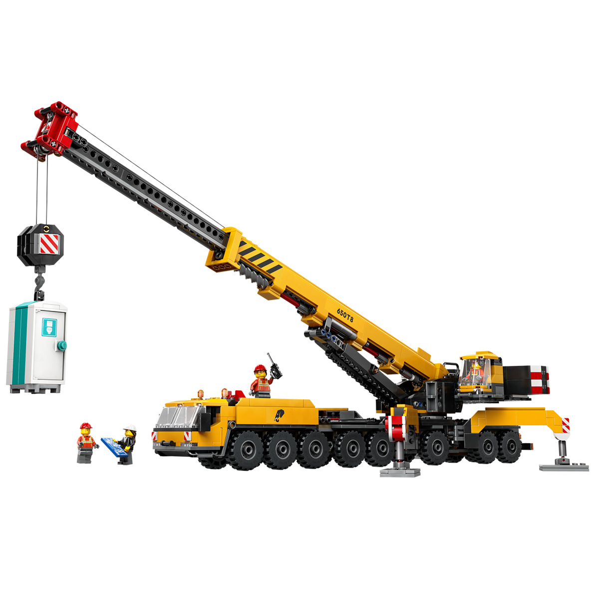 Lego Город Желтый мобильный строительный кран