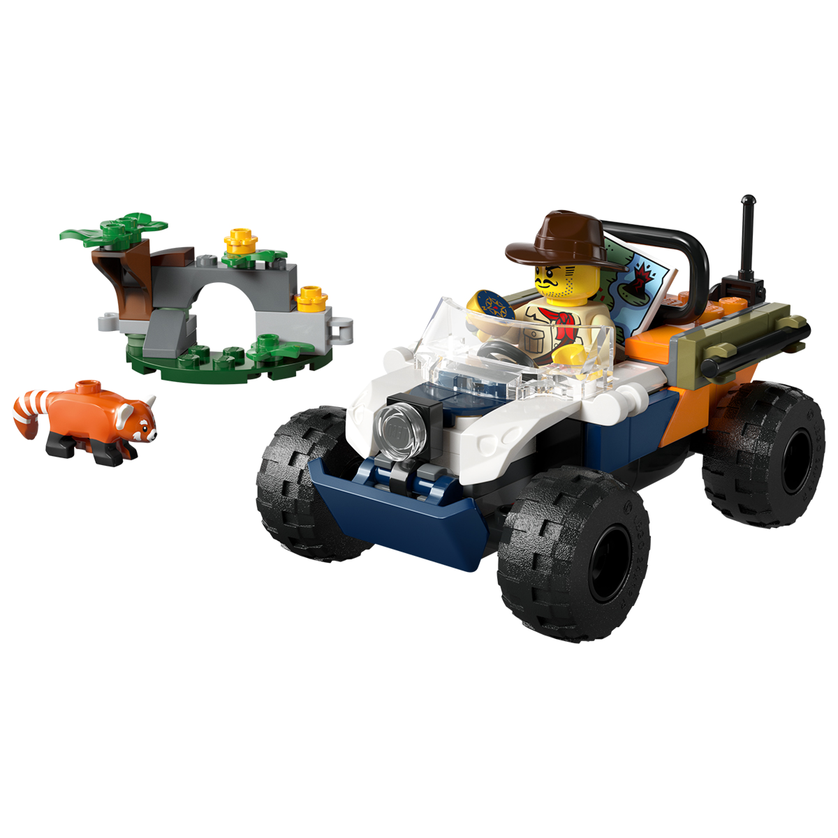 Lego Город Малая панда и квадроцикл в джунглях