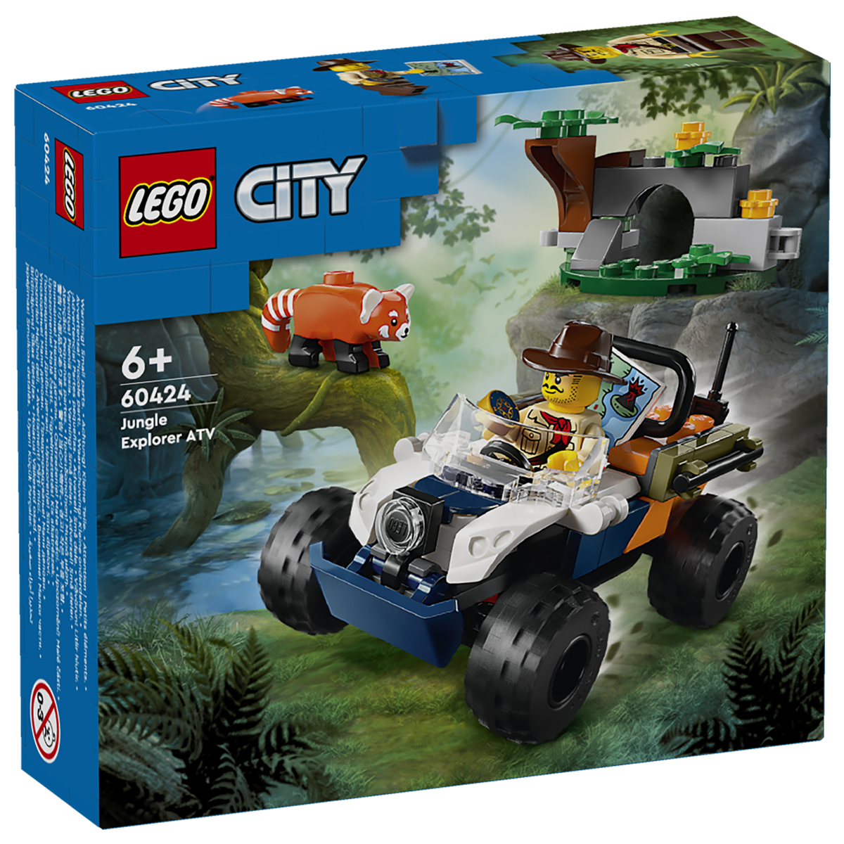 Lego Город Малая панда и квадроцикл в джунглях