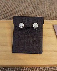 Пусеты с жемчугом +/ 6 мм ( пр. Абая 141 )+