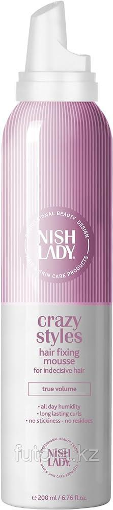 Мусс для укладки волос "NISHLADY Crazy Styles Hair Fixing Mousse".