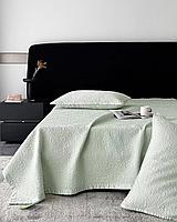 Стёганые покрывала. 230х240 см.. из тенселя. однотонные. с наволочками.
