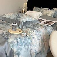 Комплекты двуспального постельного белья из тенселя с готовым облегчённым одеялом