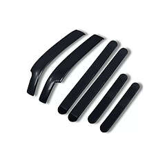 6 элементтен тұратын қара түсті Lixiang L8, L9 есіктері мен бүйірлік айналарына арналған қорғаныс қақпақтары