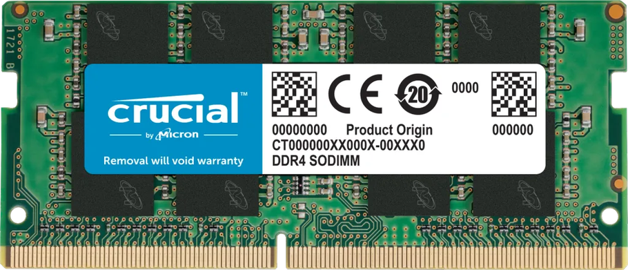 SO-DIMM DDR4 4Gb 2400Mhz Crucial CT4G4SFS824A.M8FB, фото 1